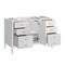 James Martin Vanities 48'' Vanity, Bright White w/ Single Hole 3 CM White Zeus Quartz Top & Backsplash 485-V48-BW-1WZ - alternate 3